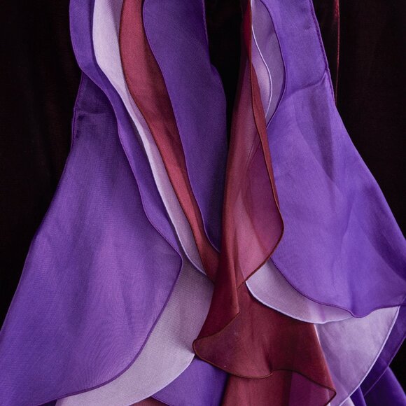 Giorgio Armani AW/06 Runway Velvet Silk Frill Skirt - Picture 7 of 12